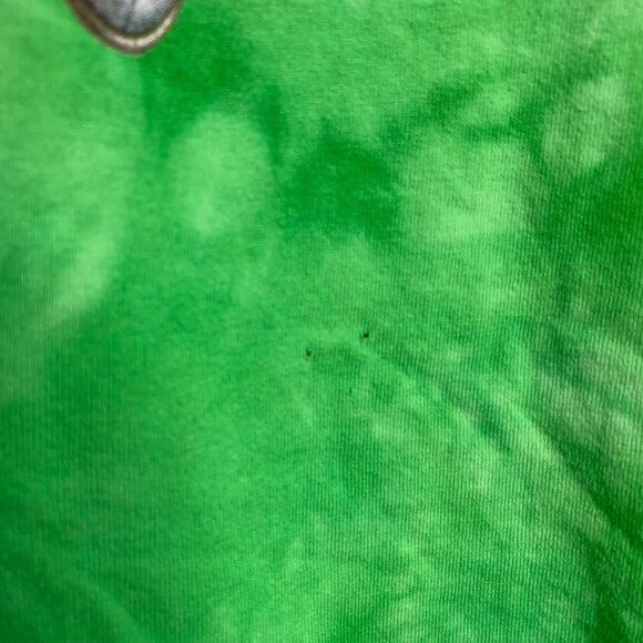 Vintage M&Ms World Crewneck T Shirt 2XL Green Tie Dye Short Sleeve Snack Tee - Picture 3 of 7